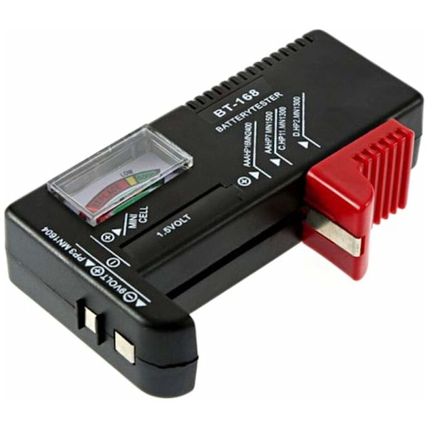 BT168 Batteritestare - Universell batteritestare för AAA C D 9V 1,5V poler -