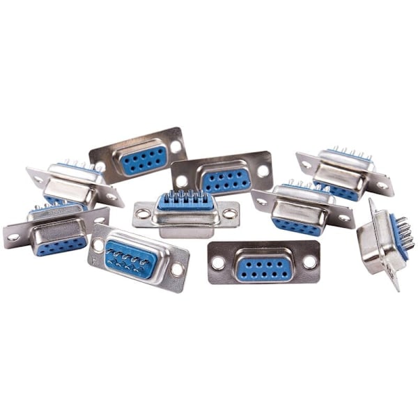 10 stk. DB9 9-stik stik-adapter