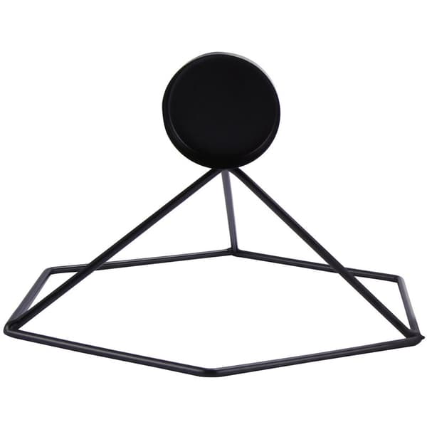 3D geometrisk lysestake, metall lysestake, veggpynt (7 lysestake)