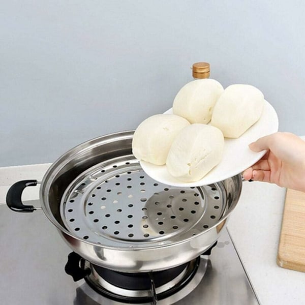 Ruostumattomasta teräksestä valmistetut ruoanlaittotarvikkeet höyrytelinealustalle, jotka suojaavat höyrystintä korkeilta lämpötiloilta (S-20 cm)