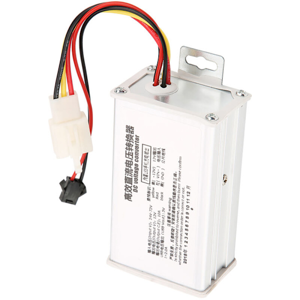 DC-omvandlare Steg Ned Strömförsörjningsmodul 24V-72V till 12V10A USB-utgång 5V2A
