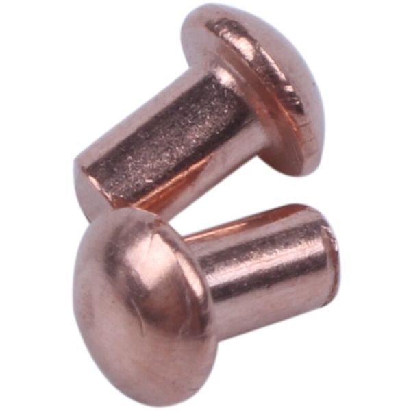 400 stk. Runde Kobbernitter, 5/64 x 1/8 tommer