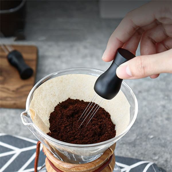 Kaffe Omrører Dispenser Nåle Rustfrit Stål Kaffe Pulver Tamper Wdt Kaffe Omrøring Barista Tilbehør