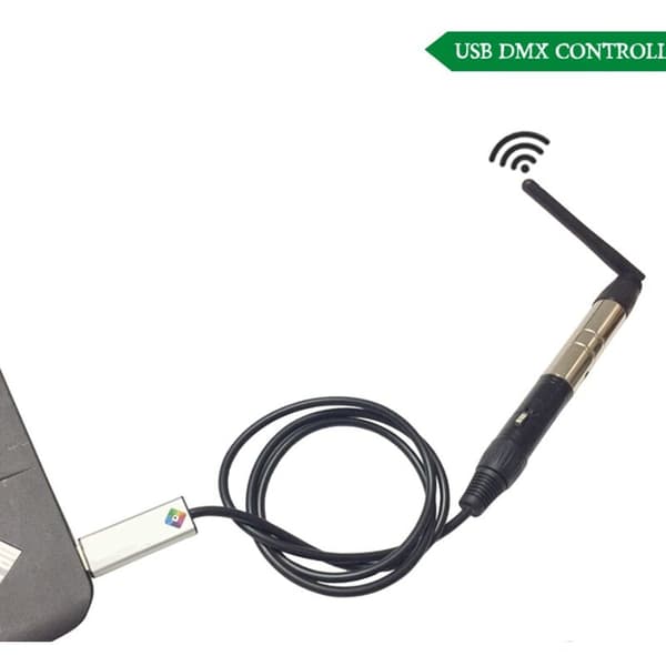 USB til DMX-grensesnitt 512 LED DMX512 datamaskin PC scenebelysning kontroller dimmer USB til DMX-kabel