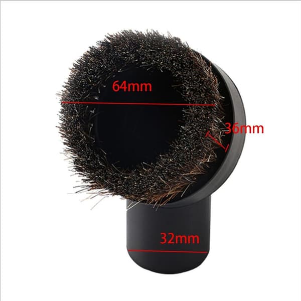 36MM Børstehode Sugehode Blandet Hestehode Rund Børste for Støvsuger Tilbehør Innerdiameter 32Mm