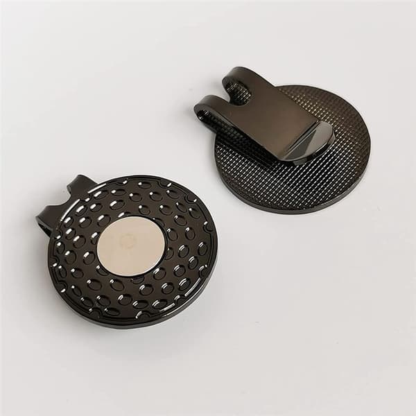 Magnetisk Golf Hat Clips Bold Markør Holder til Golf Hatte Caps Visor Bælte, Sølv
