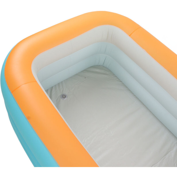Foldbar Oppustelig Børne Swimmingpool 3 Lag Foldbar Oppustelig Børnepool til Udendørs Baghave 1.5m/5ft