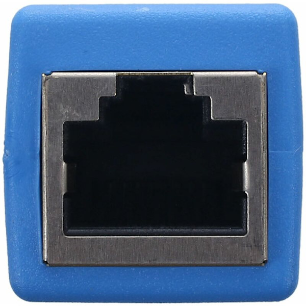 RJ45 - Skjermet kobler for Cat7 / Cat6 / Cat5E / Cat5 Ethernet-kabelforlengelseskontakt - til , Blå - 2-pakning