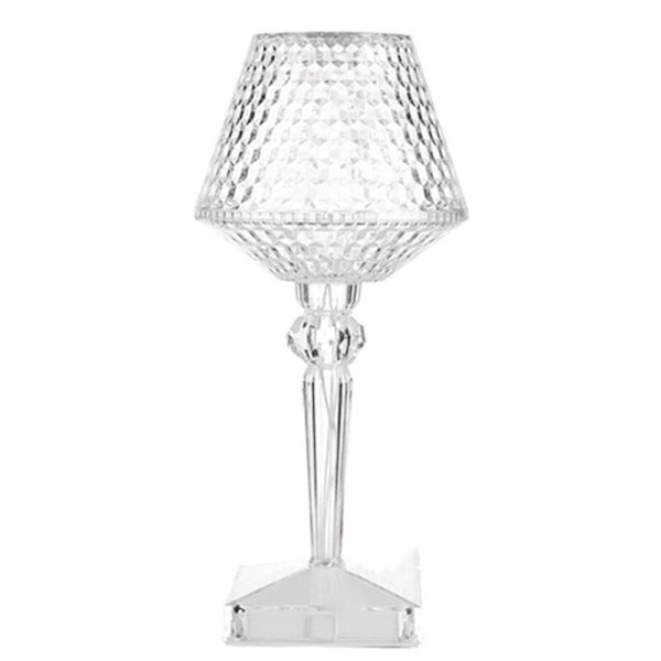 3 farger berøring krystall bordlampe USB dimming romantisk nattbordslampe dekorativ skrivebordslampe for restaurant bar