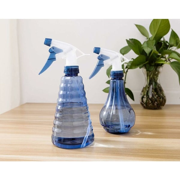 2 st tomma sprayflaskor, 500 ml fin plast påfyllningsbar tom sprayflaska, transparenta sprayburkar, för frisör, växt, frisörsalong, Cooki