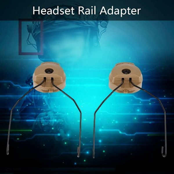 1 Par Bästa Hjälm Rails Adapter För Stand Fast Hjälm Rails Upphängningsfäste Brusreducerande Hörlurar