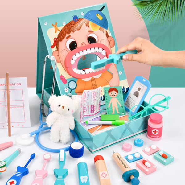 Toy Set Tandläkare Kit Leksak för barn 3+ födelsedagspresent