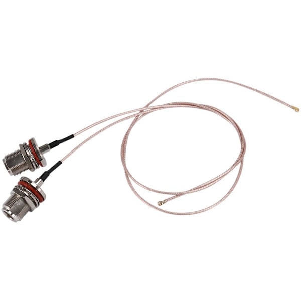 2 kpl IPX IPEX UFL -sarjan U.FL N-naarasliittimeen Bulkhead suora RF-liitin RG178 koaksiaalipigtail-kaapeli Mini PCI WIFI (50 cm)