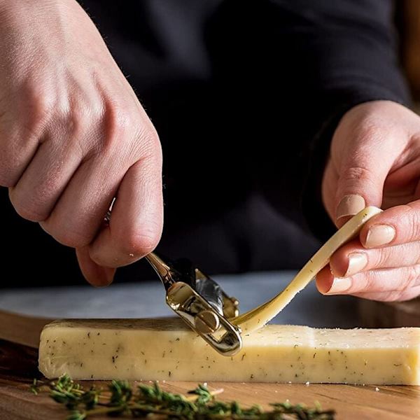 Osteskærer i rustfrit stål - Håndholdt osteskærer til cheddar, Gruyere, Raclette