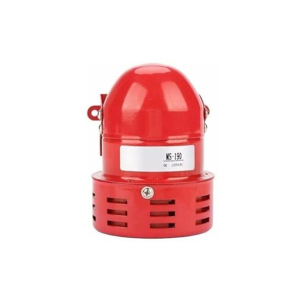 Sirene Alarm 220V Kraftig Udendørs Sirene Alarm 120dB Rød Motor Wire Sirne Metal Horn Industri Båd Alarm Ruikalucky,