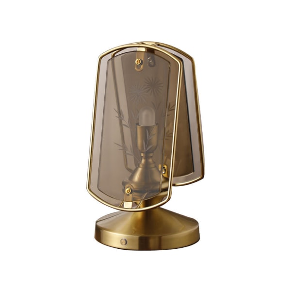Bordlampe nattbordslampe bordlampe nostalgisk fransk utskåret glass antikk jern bordlampe stue soverom studie bordlampe