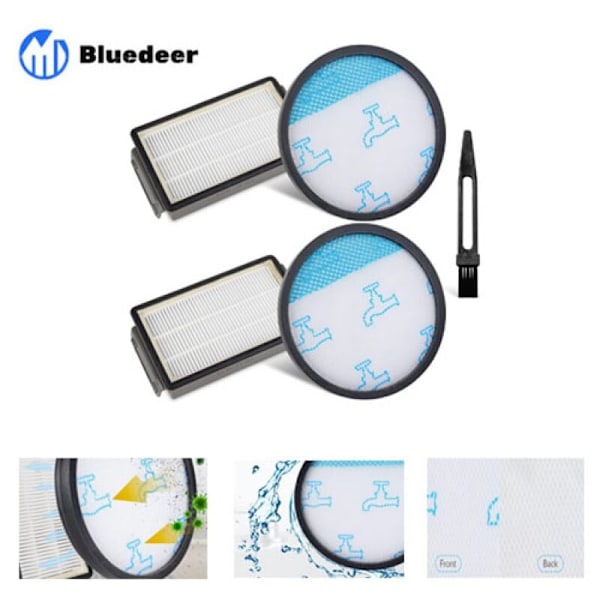 HEPA-filterset för Rowenta COMPACT Power XXL RO4825EA RO4811EA RO4871EA RO4855EA RO4826EA RO4859EA RO4881EA Dammsugare (ZR78000 Filter)