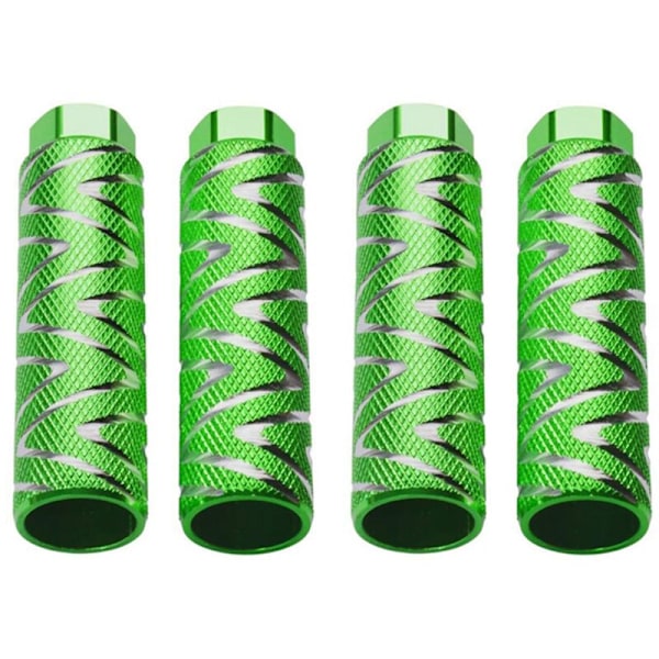 4x Aluminiumlegerings Sykkelpigger BMX Pedaler Passer 3/8 Tommer Aksler Baksete
