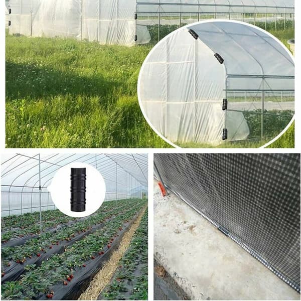 100 stk. drivhusklemmer rør rør bladklemme forbindelsessæt til planter drivhuse (25mm)