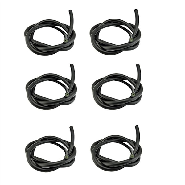 6 st Gummiband för Harpun 14X3MM Latexemulsionsrör 50cm