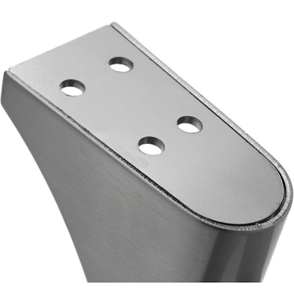 Pyöristetyt pöydänjalat huonekaluille ja pöydille, ruostumaton teräs, 104 mm, 4 kpl