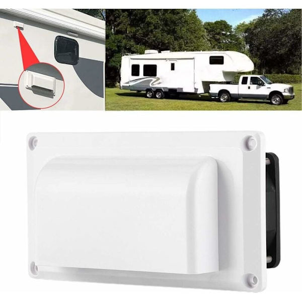 Camperbil Sidoventilation Fläkt, Invändig Ventilation Galler 12V Extraktion Set Husvagn Bil Släpvagn Skruvmontering Arbeta Tyst Luftventil 13W RV Sida
