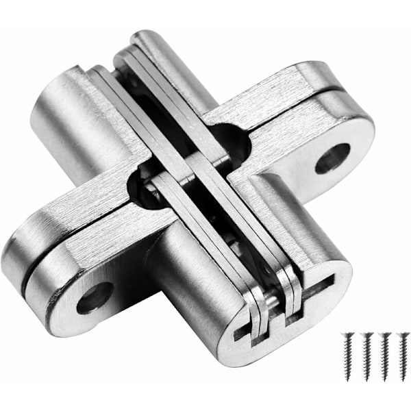 1 kpl Piilotetut Ristimaiset Näkymättömät Saranat Puutavaralle Kalusteille (43,7 mm)