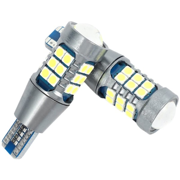 2 stk. Bil LED Blinklys 3030 27Smd T15 Baklygte Dekodning Brems Halepære Udskiftning Sort og Hvid