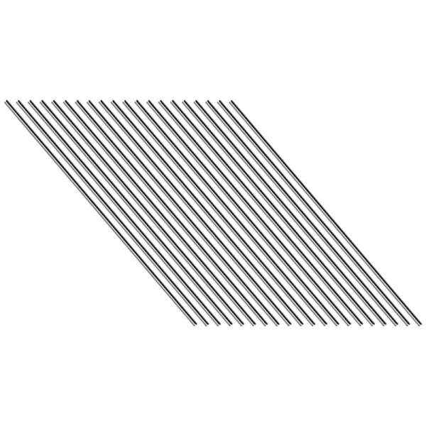 20 kpl ruostumattomasta teräksestä valmistettua pyöreää akselia 150 mm x 2 mm RC-autoleluun