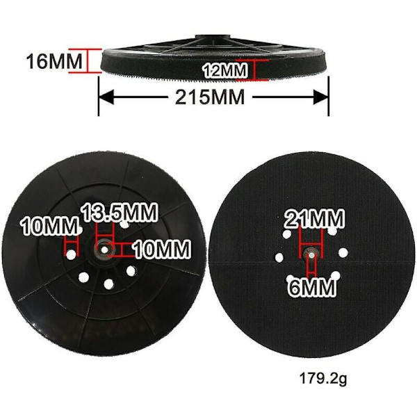 Slibeskive 215 mm til Einhell tørresliber - Tc-dw 215 Te-dw