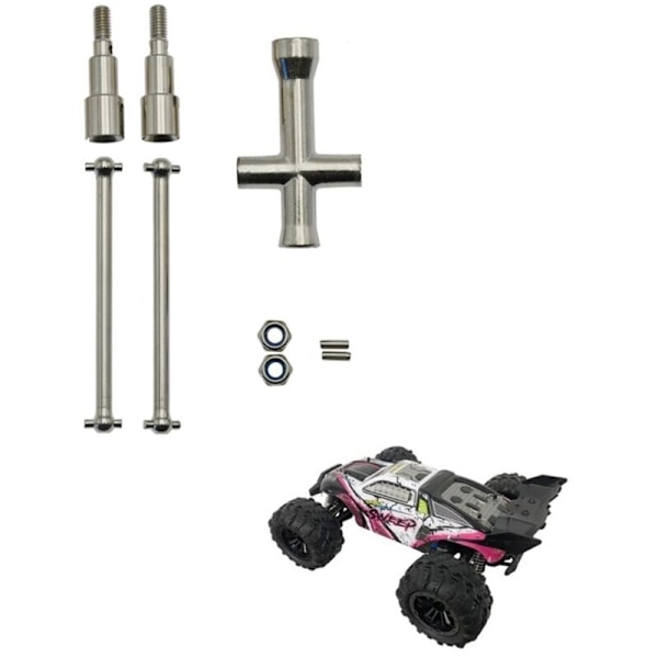Metall CVD Bakre Drivaxel för SCY 16101 16102 16103 16201 Pro 1/16 Borstlös RC Bil Uppgraderingar Delar Tillbehör