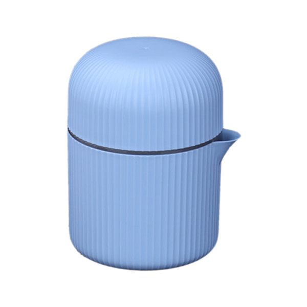Mini bärbar manuell citrusjuicer fruktmixer mixer apelsin citron juicer hushållskök maskin tillbehör, blå