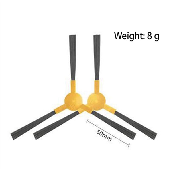 12 stk. til Ikhos Create NetBot S15 X500 X600 Pro Robotstøvsuger Sidebørste
