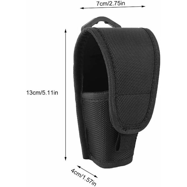 Ficklampa Holster, 5 Tums Ficklampa Väska Hållare Nylon Fodral, LED Ficklampa Väska Hållare Holster Väska för Utomhus Jakt Camping Resor