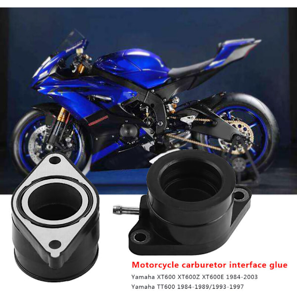 Motorsykkel Forgasser Inntaksgrensesnitt Forgasseradapter for XT600 XT600Z XT600E 19842003