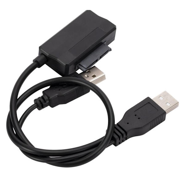 SATA7P+6P - USB2.0 kannettavaan ulkoiseen optiseen asemaan kotelo datakaapeli Helppo SATA USB -asemakaapeli virtalähteellä 30 cm