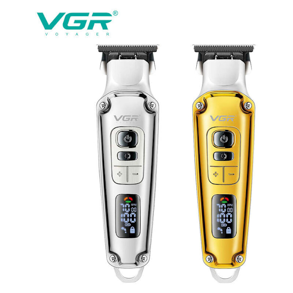 VGR Professionell Laddningsbar Hårtrimmer för Män Skäggtrimmer USB Elektrisk Hårtrimmer Kantrakare Hårtrimmer