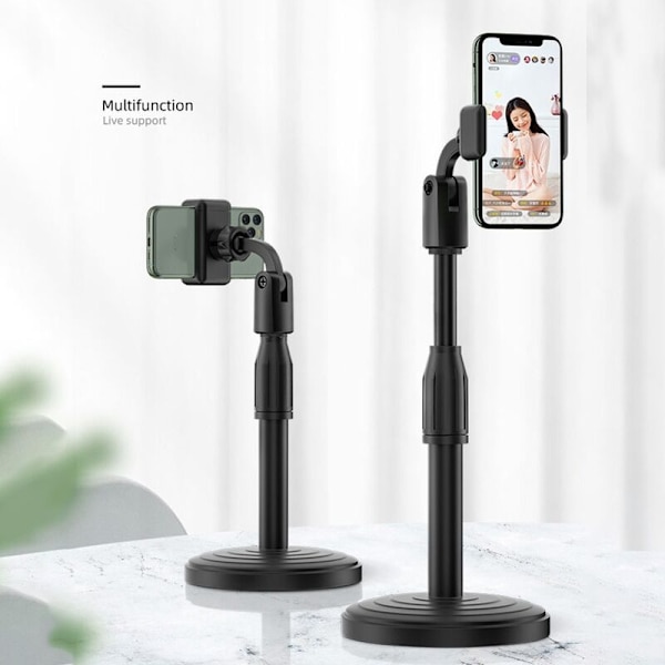 Universell Retractable Live Mobiltelefonholder Desktop Lazy Live Broadcast Brakett Mobiltelefonholder