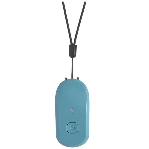 Air Purifier Ionizer Necklace Negative Ion Purify Air Hanging Personal Air Freshener for Adults Kids Blue