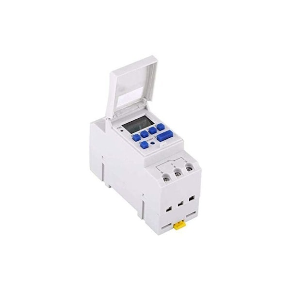 Elektrisk tidtakerrelé med LCD-skjerm, ukentlig forhåndsinnstilling, programmerbar (220V)
