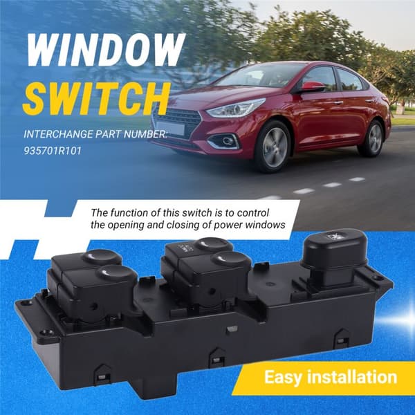Venstre Hånd Power Window Switch Bil 93570-1R101 til Accent 13-17