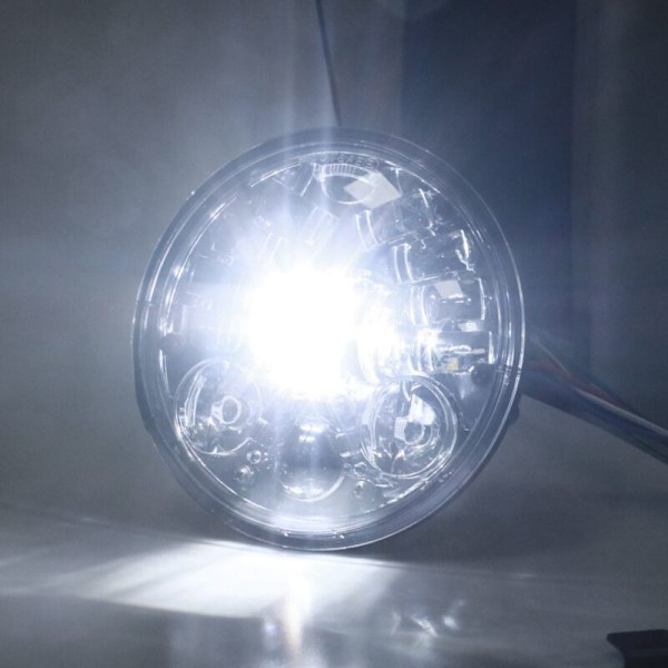 5,75 tum Universal LED-strålkastare 5 3/4 DRL Hi/Lo 36W Motorcykelstråle Blinkers Dagsljus