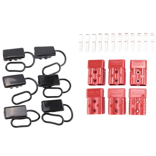 6 st 175A Batterikabel Snabbkontakt Kit Snabbkontaktuttag Batteri Snabbkontakt