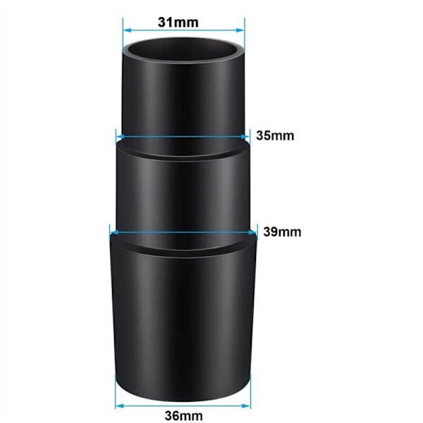 2 kpl:n imuriletkun sovitin, puhdistusletkun yleissovitin, letkun supistin 32 mm 35 mm 40 mm useimpiin imureihin