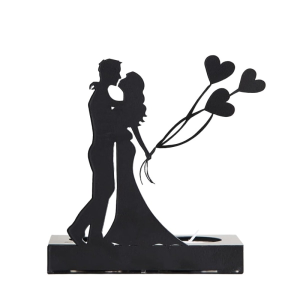 Elegant dekorativ lysestage, jernsilhuet fyrfadsstager til bryllup, spisebords midtpunkt, dekorationer i stuen, kaffeta