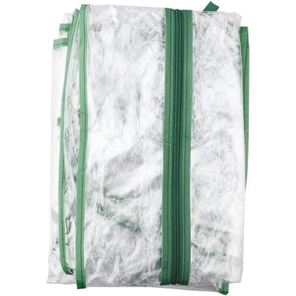 PVC Växthusöverdrag - Ersättningsöverdrag för Mini Växthus för Inomhus eller Utomhus Användning (Järnfäste Ingår Inte) 69x49x155cm