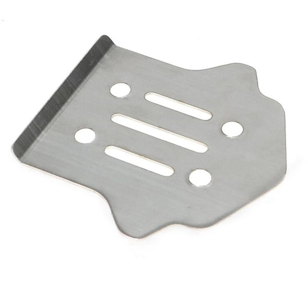 Rustfritt stål chassis og bakre rustning beskytter for Motor KM 1/7 RC bil oppgraderinger deler
