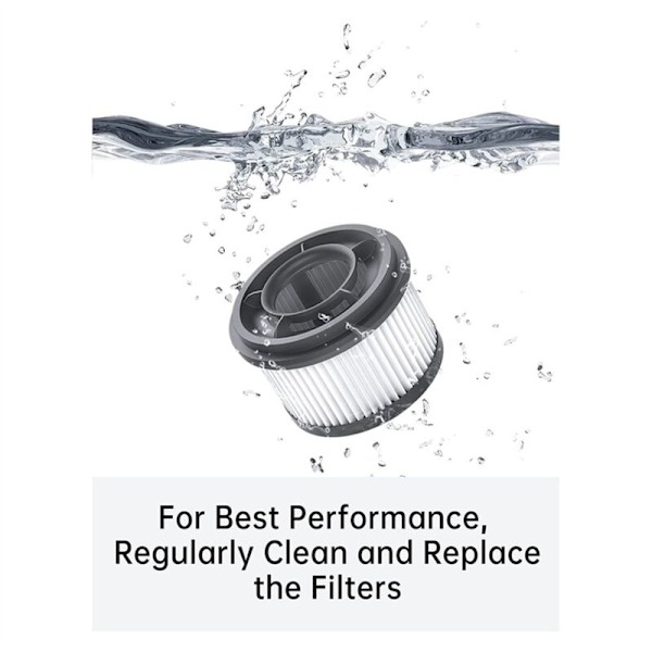 Vaskbart filter til trådløs håndstøvsuger T10 T20 T30, højeffektivt filter, 4 stk.
