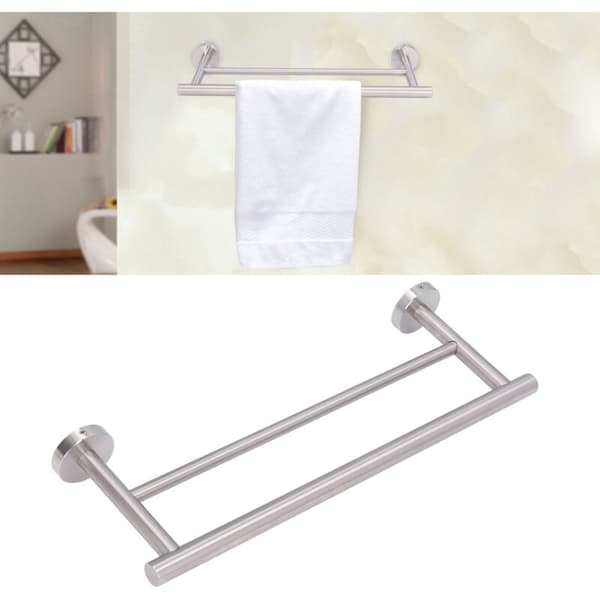 Rostfritt stål Dubbel Handduksställ, Modern Stil Handduksställ, Badrum, Sovrum, Kök