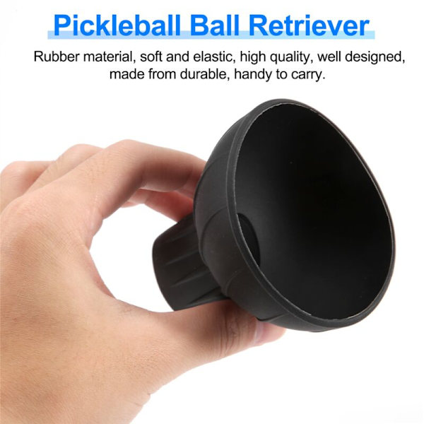 Pickleball-boldopsamler, den nemme måde at samle bøjede pickleballs op, passer til alle standard pickleball-padler.